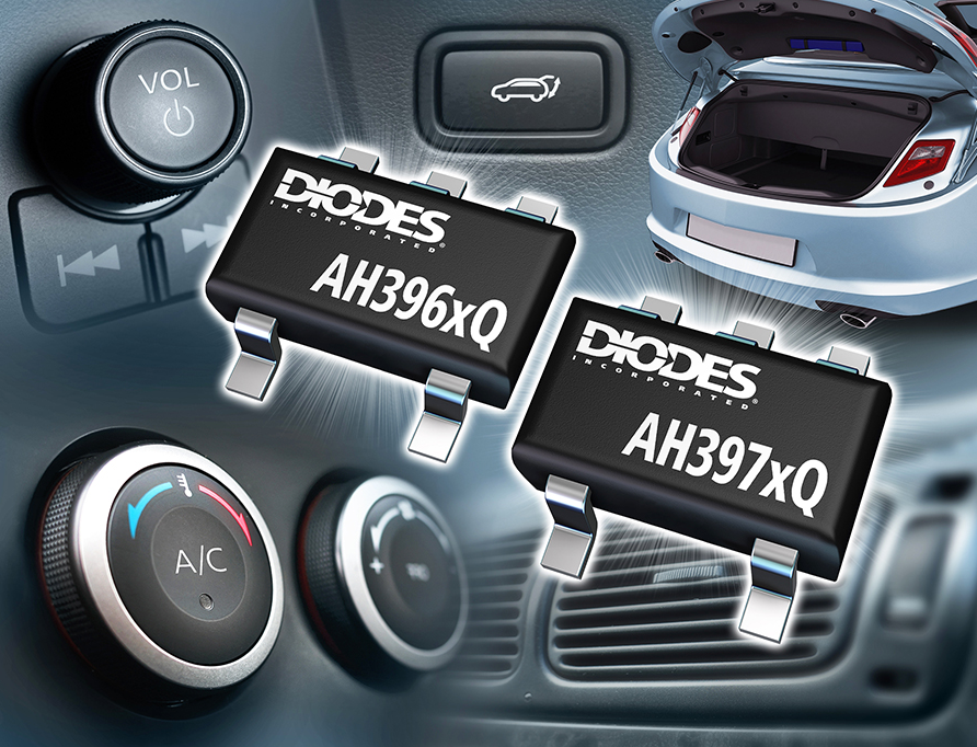 DIOD推出新款高灵敏度的霍尔效应传感器产品AH39xxQ